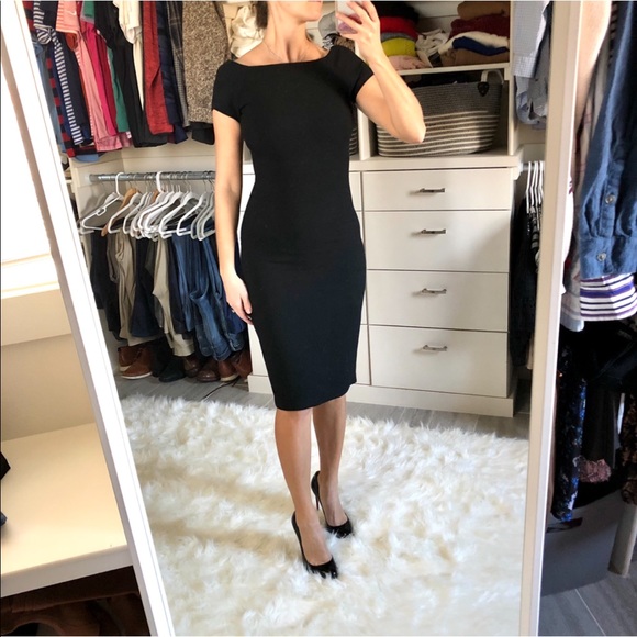 Zara Dresses & Skirts - Zara black midi pencil dress